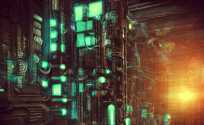 Image similar to small microchip drill, extremely detailed cyberpunk ( steampunk ), day light, realistic shaded,