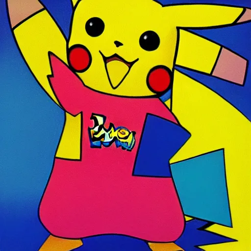Image similar to Let's Go Pikachu and Eevee, by Peter Max