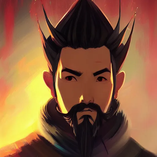 Image similar to a portrait of hanzo from overwatch, by anato finnstark, by alena aenami, by john harris, by ross tran, by wlop, by andreas rocha