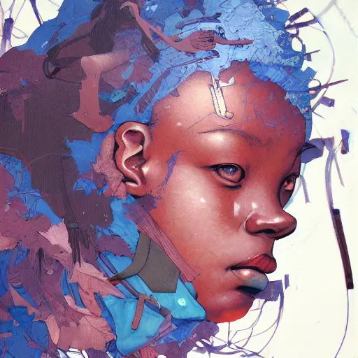 Image similar to citizen portrait soft light painted by james jean and katsuhiro otomo and erik jones, inspired by kenyan akira anime, smooth face feature, intricate oil painting, high detail illustration, sharp high detail, manga and anime 1 9 9 9