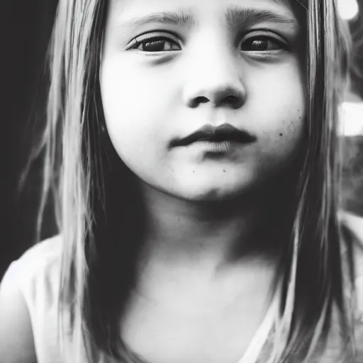 Image similar to grayscale photo of a girl