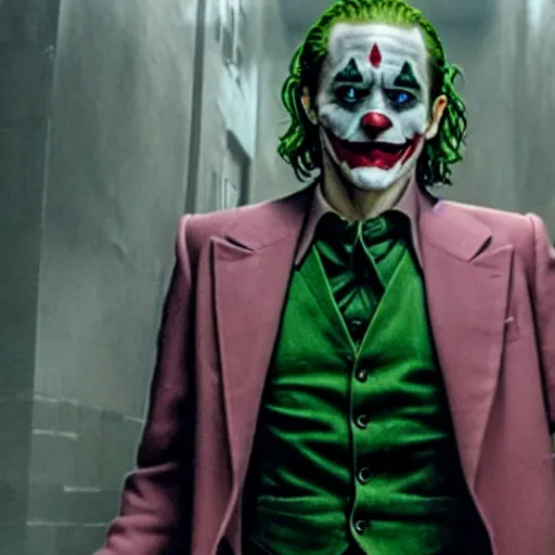 Image similar to film still of Jake Gyllenhaal as joker in the new Joker movie