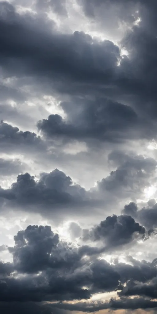 Image similar to realistic stormcloud sky with glimpses of flares