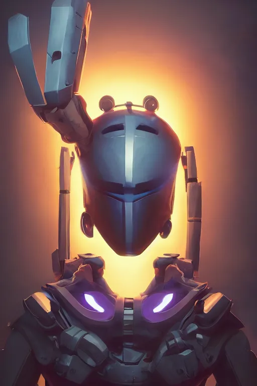 Image similar to epic mask helmet robot ninja portrait stylized as fornite style game design fanart by concept artist gervasio canda, behance hd by jesper ejsing, by rhads, makoto shinkai and lois van baarle, ilya kuvshinov, rossdraws global illumination radiating a glowing aura global illumination ray tracing hdr render in unreal engine 5