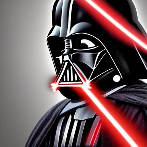 Prompt: darth vader putting stips of bacon on his helmet, digital art, photorealistic, hyperdetailed