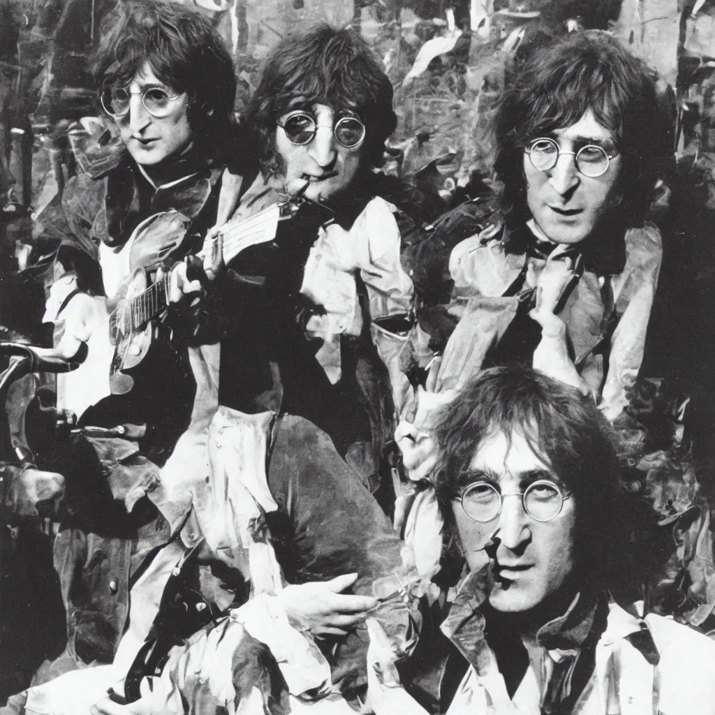 Image similar to john lennon on weens album cover the pod