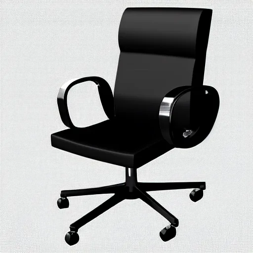Prompt: A professional 3d render of an office chair designed by Quentin Tarantino, very detailed.
