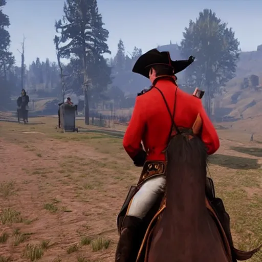 Image similar to napoleon in red dead redemption 2.