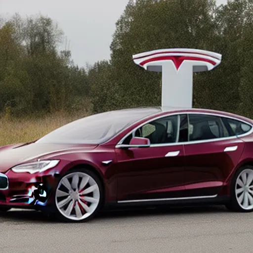 Prompt: tesla station wagon