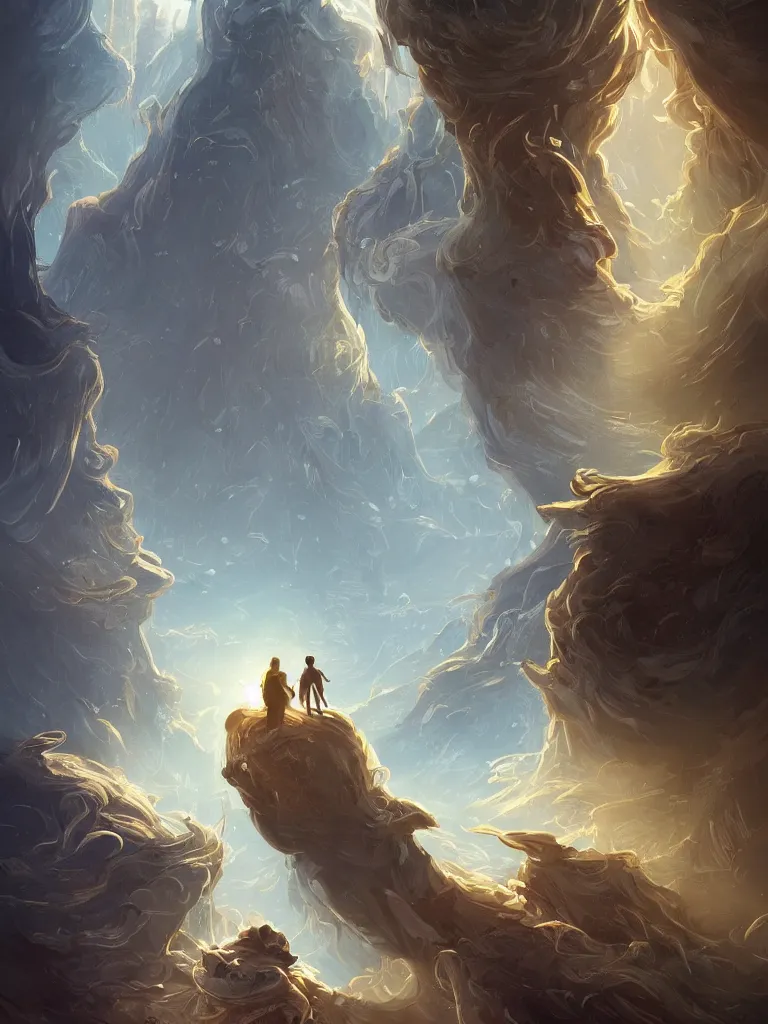 Image similar to you by disney concept artists, blunt borders, rule of thirds, golden ratio, godly light, beautiful!!