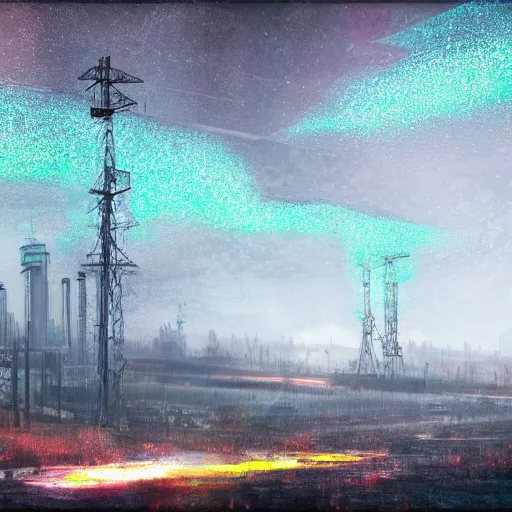 Prompt: vast worlds of scenic sparkle decay sprawl across my peripheral vision, chernobyl memories start fading in and my vision is augmented, trending on artstation
