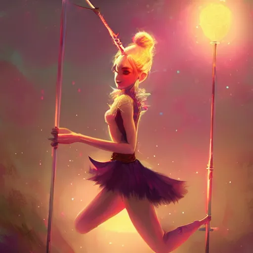 Prompt: fairy pole dancer, cinematic lighting, soft bokeh, fantasy, modern, colourful, highly detailed, digital painting, artstation, deviantart, concept art, sharp focus, illustration