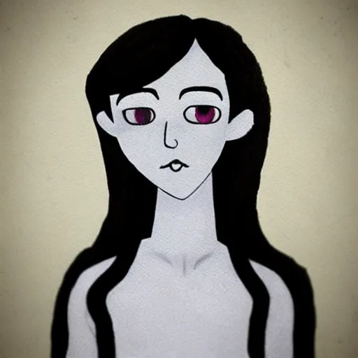 Prompt: young man portrait, black hair, skinny, corpse bride art style