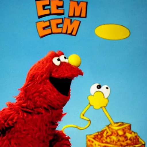 Prompt: Elmo, the destroyer of worlds