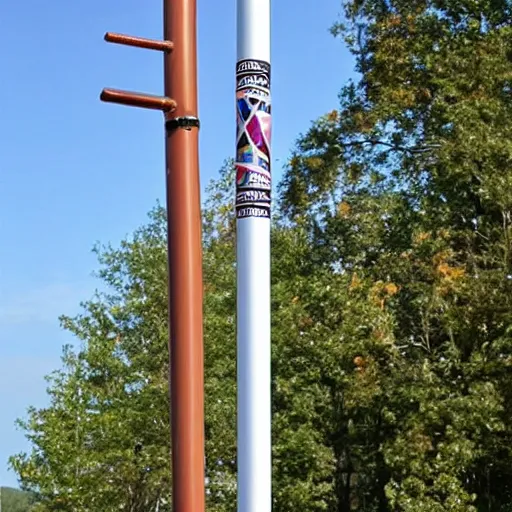 Image similar to i wish i could have a pole that had everyone on it