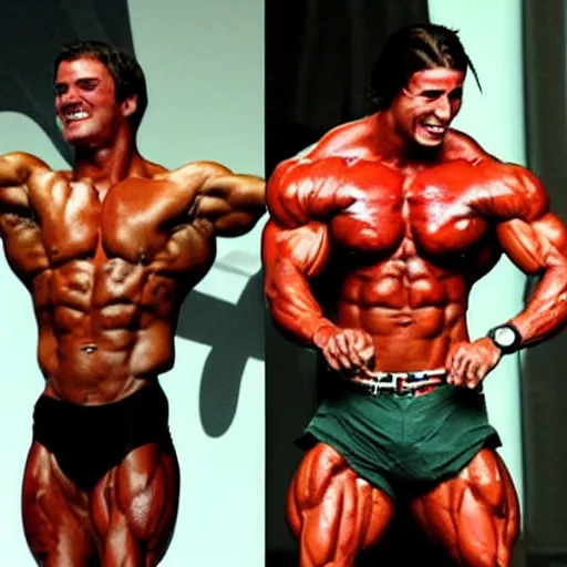 Prompt: zyzz winning mr olympia