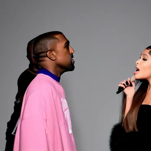 Image similar to ariana grande arguing with kanye west