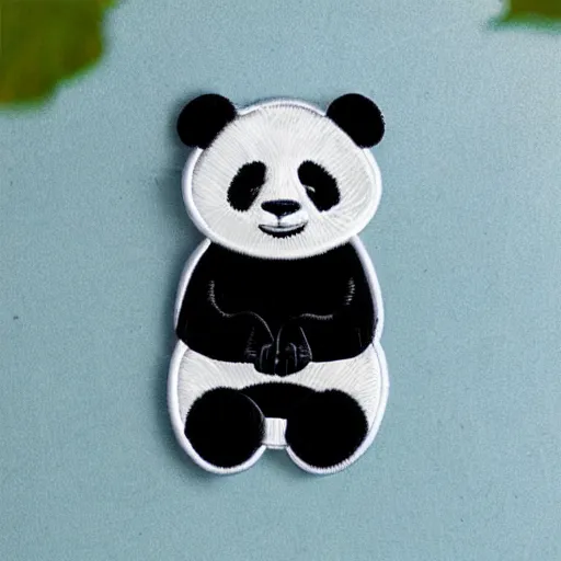 Image similar to panda embroidered patch