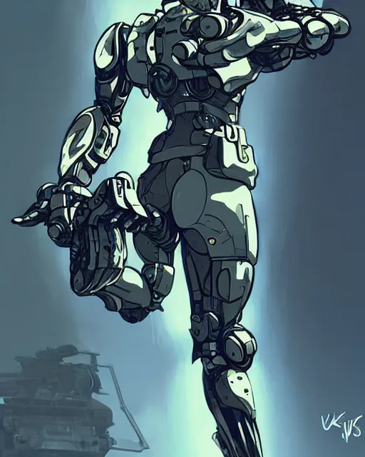 Prompt: action pose luigi in a metal gear mech by ilya kuvshinov, gigachad body by krista sudmalis, fantasy character portrait, futuristic background by laurie greasley, ultra realistic, concept art, intricate details, elegent, digital painting, smooth, sharp focus, illustration, art by artgerm and greg rutkowski and alphonse mucha