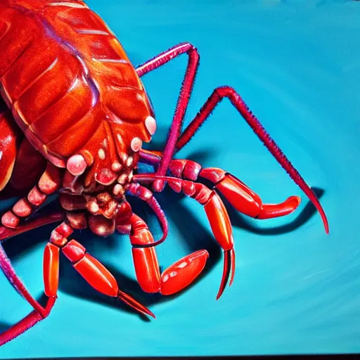 Prompt: monkey lobster. hyperdetailed photorealism