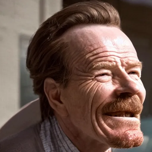 Image similar to bryan cranston wailing and crying and also shouting at his doctor for smiling wildly at him in 8 k closeup detailed portraits surrealism hyperrealism funny meme by bryan christie 8 k