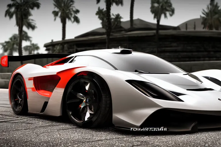 Image similar to photo wallpaper sport car gran turismo 7 forza horizon need for speed fast and furious 5 unreal engine supercar hypercar game concept car octane render, 4 khd 2 0 2 2 3 d cgi rtx style chrome reflexion global illumination ray tracing hdr arstation pixar and disney unreal