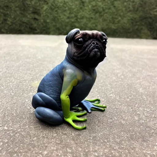 Image similar to Frog Pug Hybrid