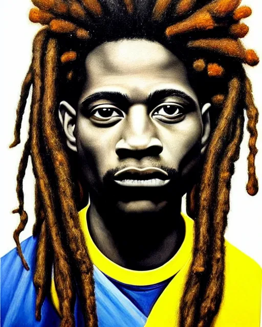 Prompt: A extremely ultra highly detailed majestic hi-res beautiful immaculate head and shoulders award winning painting stunning masterpiece of the face of a strong black african man with dreadlocks by Jean-Michel Basquiat, 8k, high textures, ultra hyper sharp, insanely detailed and intricate, super detailed, 8k HDR ultra high quality