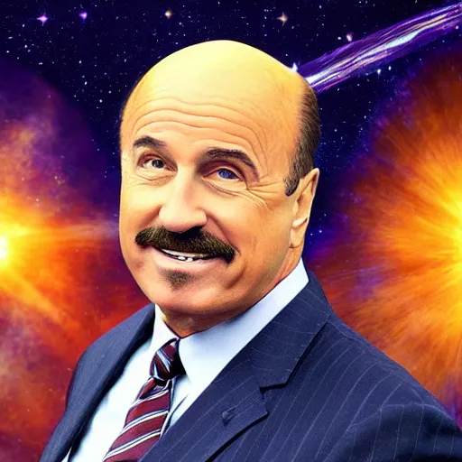 Image similar to dr. phil in space