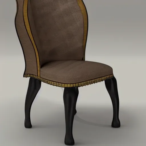 Image similar to chair shaped like an elephant, hiqh quality 3 d rendering