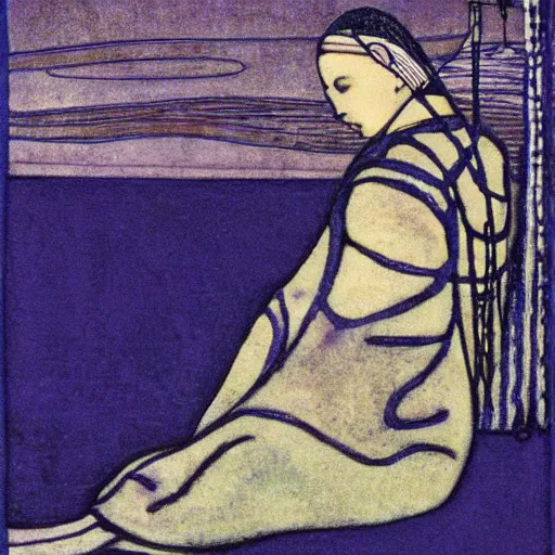 Image similar to Print. paralyzed by the indescribable beauty of the cosmos. The Far Side by Margaret Macdonald Mackintosh, by Patricia Polacco subtle