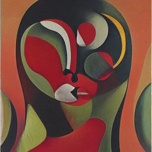 Image similar to floral face portrait by leonetto cappiello and wojciech siudmak and ernst fuchs, anni albers, oil on canvas