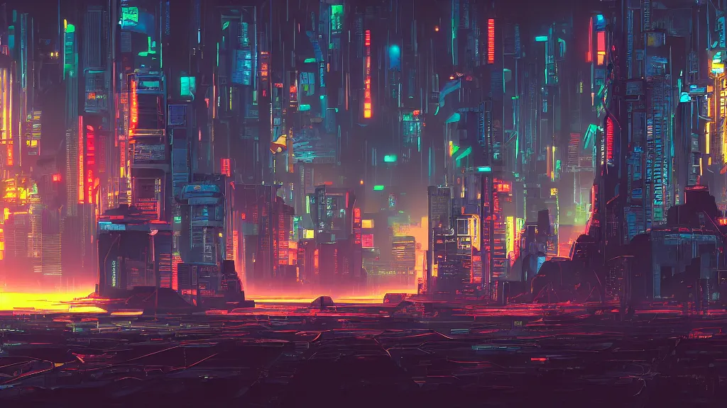 cel - shaded cyberpunk landscape | Stable Diffusion | OpenArt