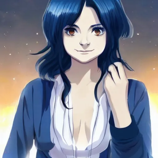 Image similar to jenna coleman as an anime character