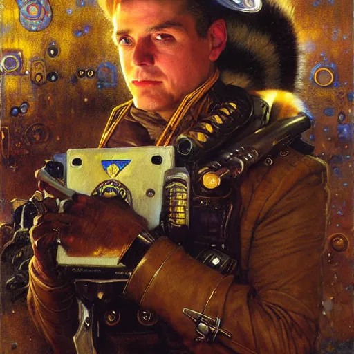 Image similar to portrait of a male rocket racoon in a police uniform. shadowrun furaffiniy cyberpunk fantasy highly detailed painting by gaston bussiere craig mullins jc leyendecker gustav klimt artgerm greg rutkowski john berkey, bergey, craig mullins, ruan jia, raymond swanland, jeremy mann, tom lovell, alex malveda