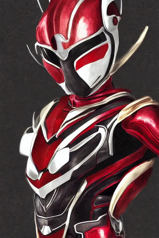 Image similar to portrait of kamen rider kuuga, realistic, highly detailed, digital painting