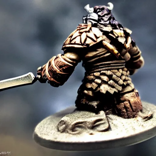 Prompt: a fantasy cinematic close up shot of a dwarf berserker, warhammer, dnd, last stand