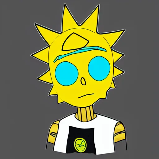 Image similar to robotic morty