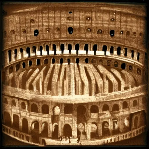 Image similar to squared cubic colosseum