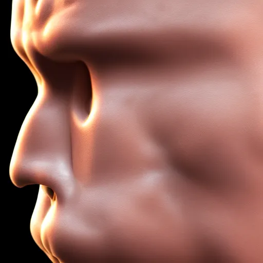 Image similar to human body with the head of a frog, photorealistic render 4k