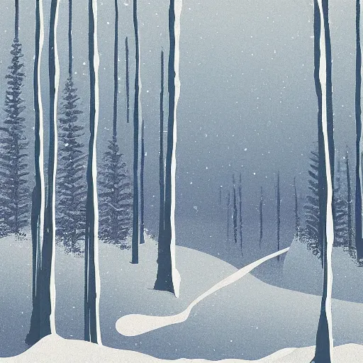 Image similar to mystic winter landscape by david aja