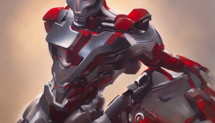 Prompt: ultron created by tesla, oil painting by jama jurabaev, dynamic pose, trending on artstation, high quality, brush stroke, for aaa game