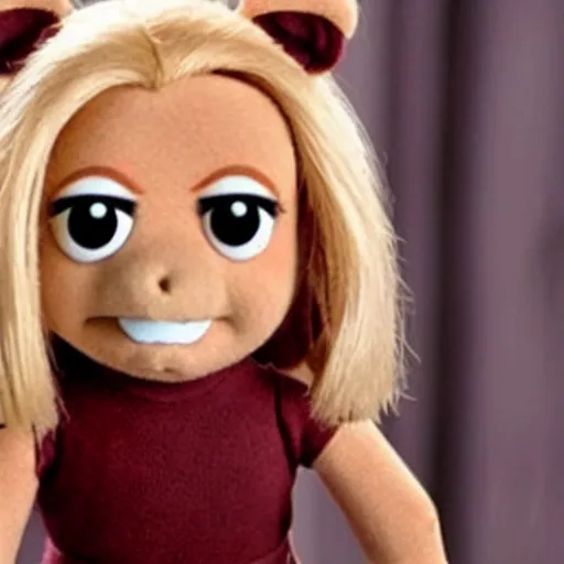 Prompt: Buffy the vampire slayer as a muppet