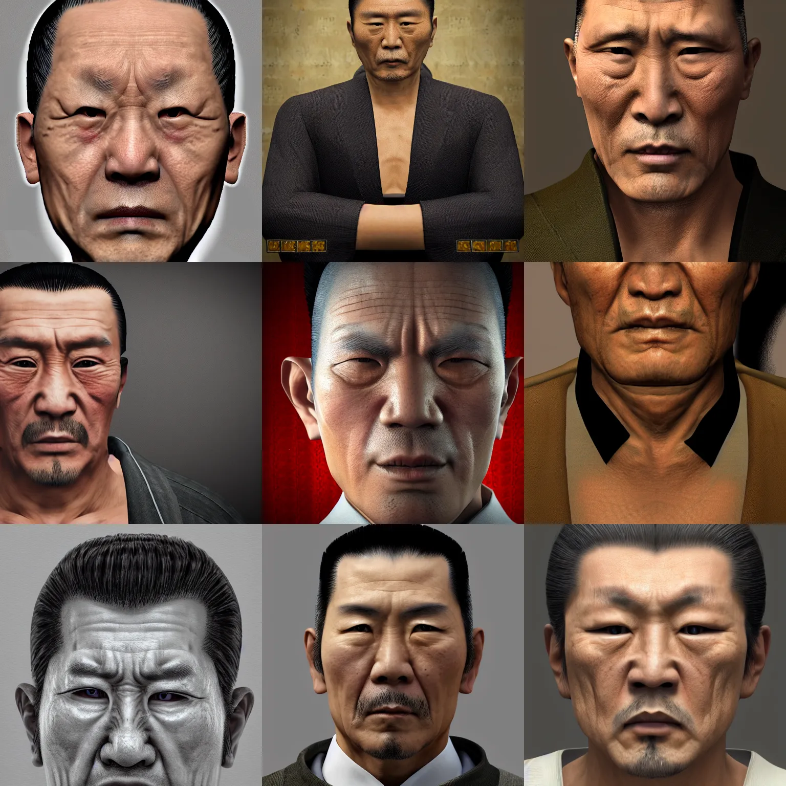 Prompt: realistic Badass old Yakuza boss, portrait, 8k