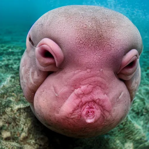 Prompt: blobfish gigachad