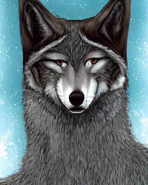 Image similar to horo the wise wolf