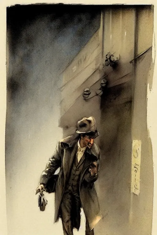 Image similar to (((((1950s film noir street night . muted colors.))))) by Jean-Baptiste Monge !!!!!!!!!!!!!!!!!!!!!!!!!!!