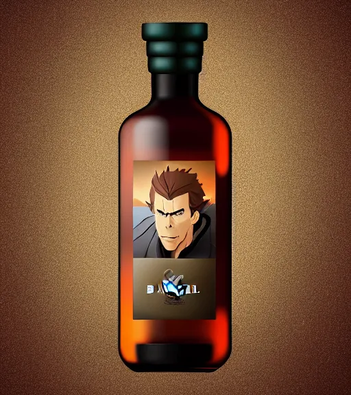 Image similar to face icon stylized minimalist bottle!! ben stiller whiskey!, loftis, cory behance hd by jesper ejsing, by rhads, makoto shinkai and lois van baarle, ilya kuvshinov, rossdraws global illumination