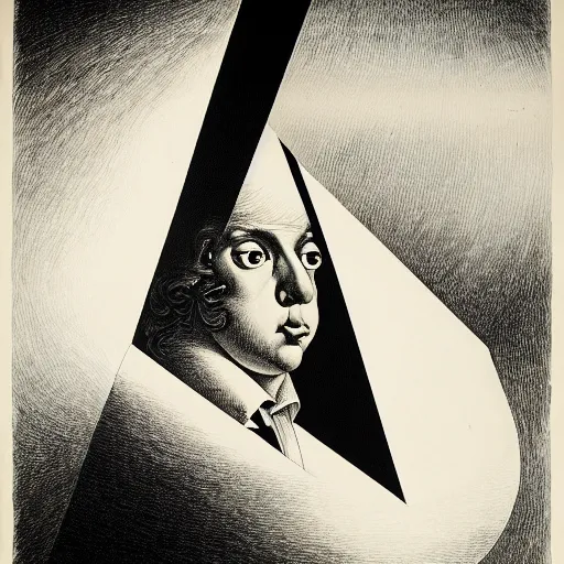 Image similar to lithography on paper secret artefact conceptual figurative post - morden monumental dynamic portrait by goya and escher and hogarth, inspired by magritte, illusion surreal art, highly conceptual figurative art, intricate detailed illustration, controversial poster art, polish poster art, geometrical drawings, no blur