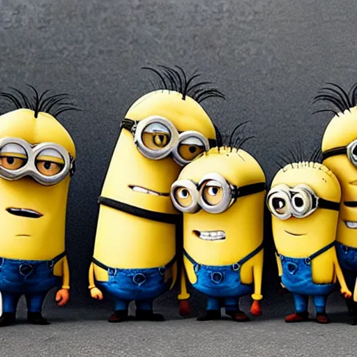 Prompt: real life minions, ultra realistic